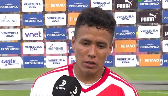 Franchesco Flores marcó el gol de la selección peruana Sub 23 ante Chile. (Captura D Sports Fight)
