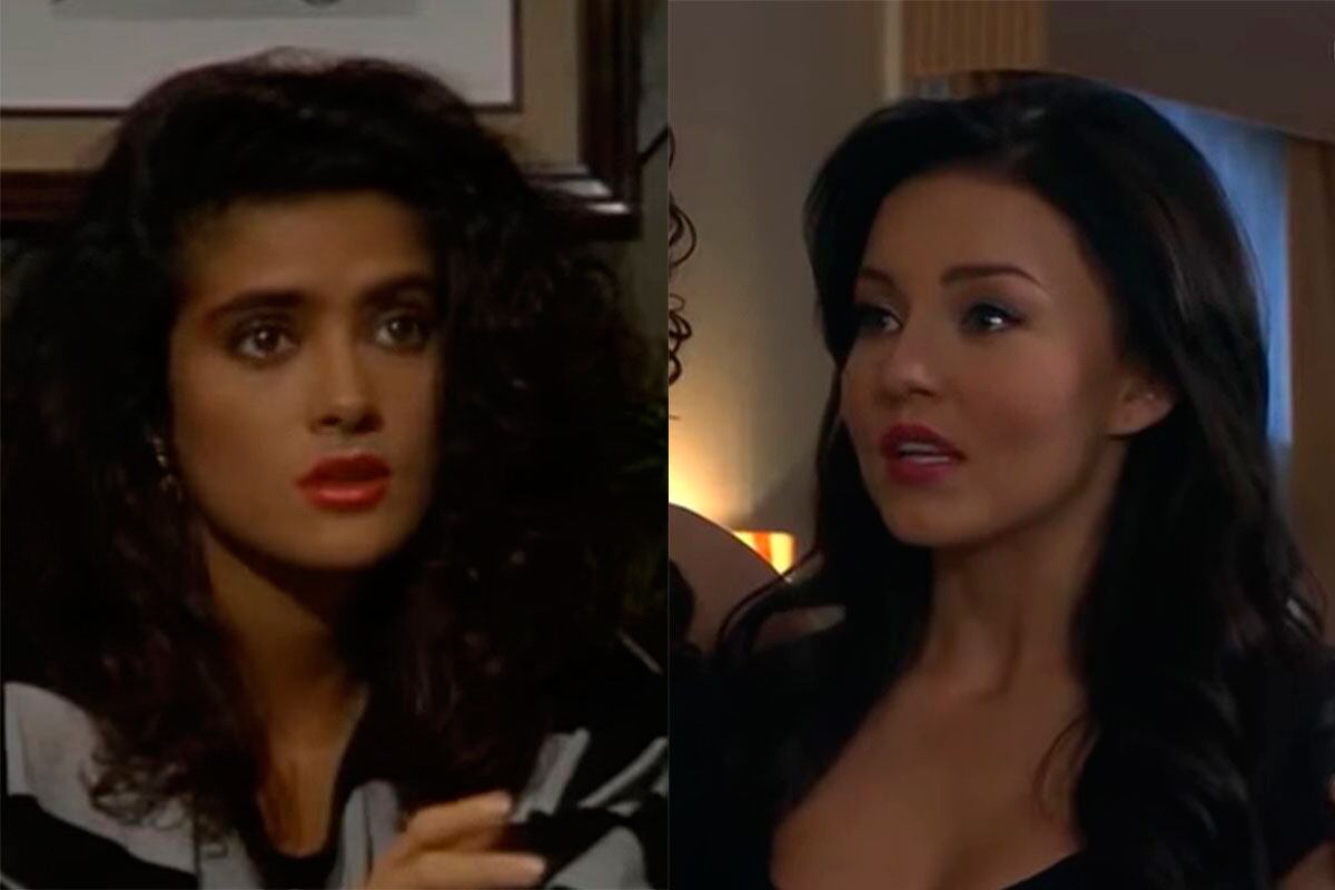 Teresa fue interpretada por Sama Hayek en 1989 y Angelique Boyer en 2010 (Foto: Canal de las estrellas)