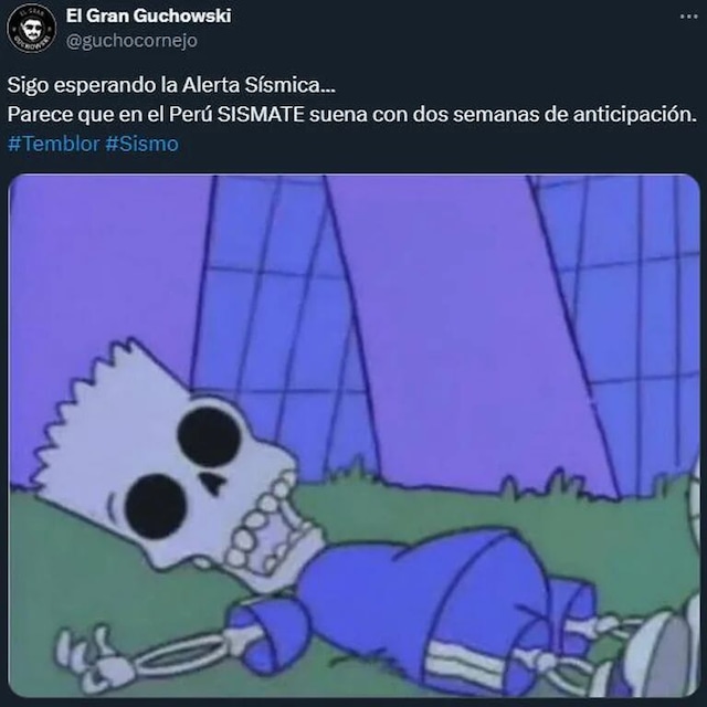 Temblor en Callao: Los memes más virales tras fuerte sismo de 4.8 grados (Fotos: Twitter)
