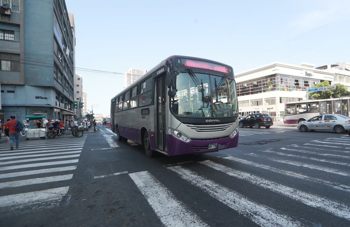 Regresan los buses del Corredor Morado. (Foto: Alessandro Currarino)