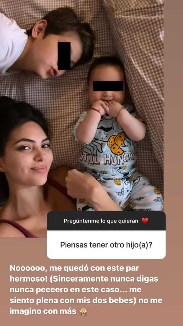Natalie Vértiz no desea tener más hijos. (Foto: @msperu).