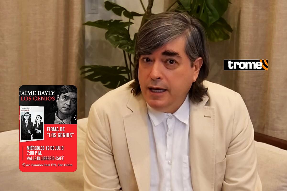Jaime Bayly presentará "Los Genios" en diversas librerías de Lima. También estará en la FIL Lima 2023.