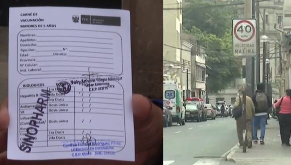 Certificados falsos de vacunación