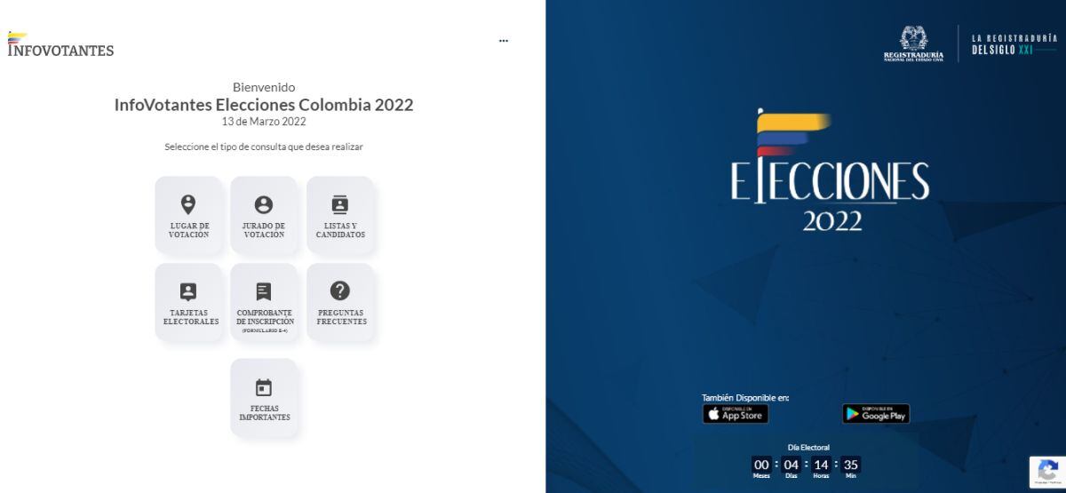 Página para ingresar tus datos y conocer tu local de votación en las elecciones legislativas del 13 de marzo en Colombia (Foto: Registraduría Nacional del Estado Civil de Colombia)