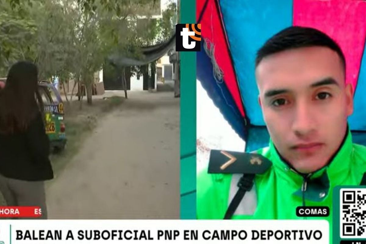 Balearon a agente policial en Comas.