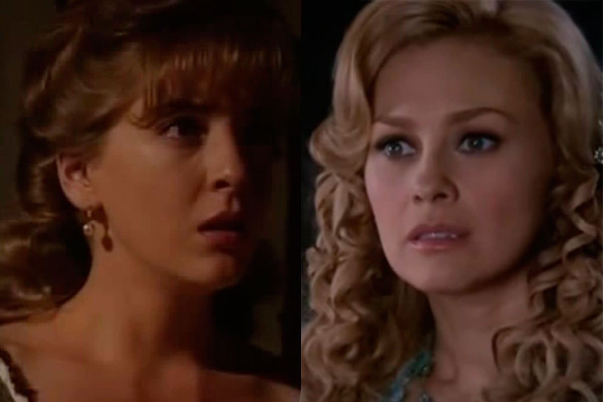 La interpretación de la actriz principal en Corazón salvaje a cargo de Edith Gonzalez y Aracely Arámbula (Foto: Canal de las estrellas)