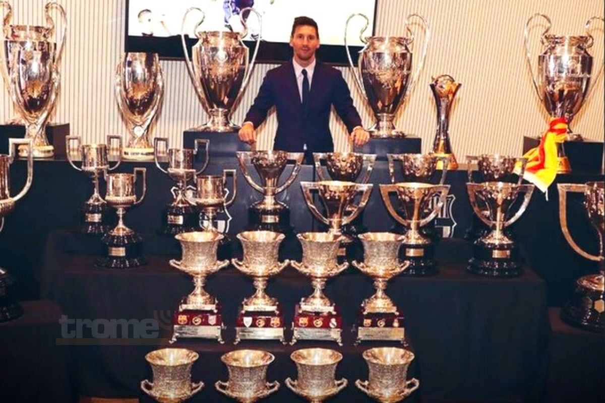35 títulos consiguió Lionel Messi con la casaquilla azulgrana (Foto: @FCBarcelona)
