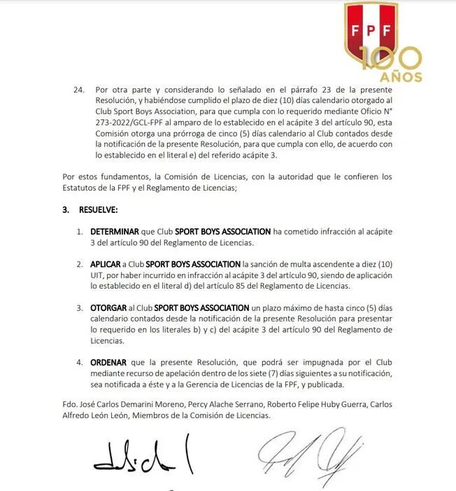 Sport Boys corre peligro de volver a perder puntos. Foto: Captura.