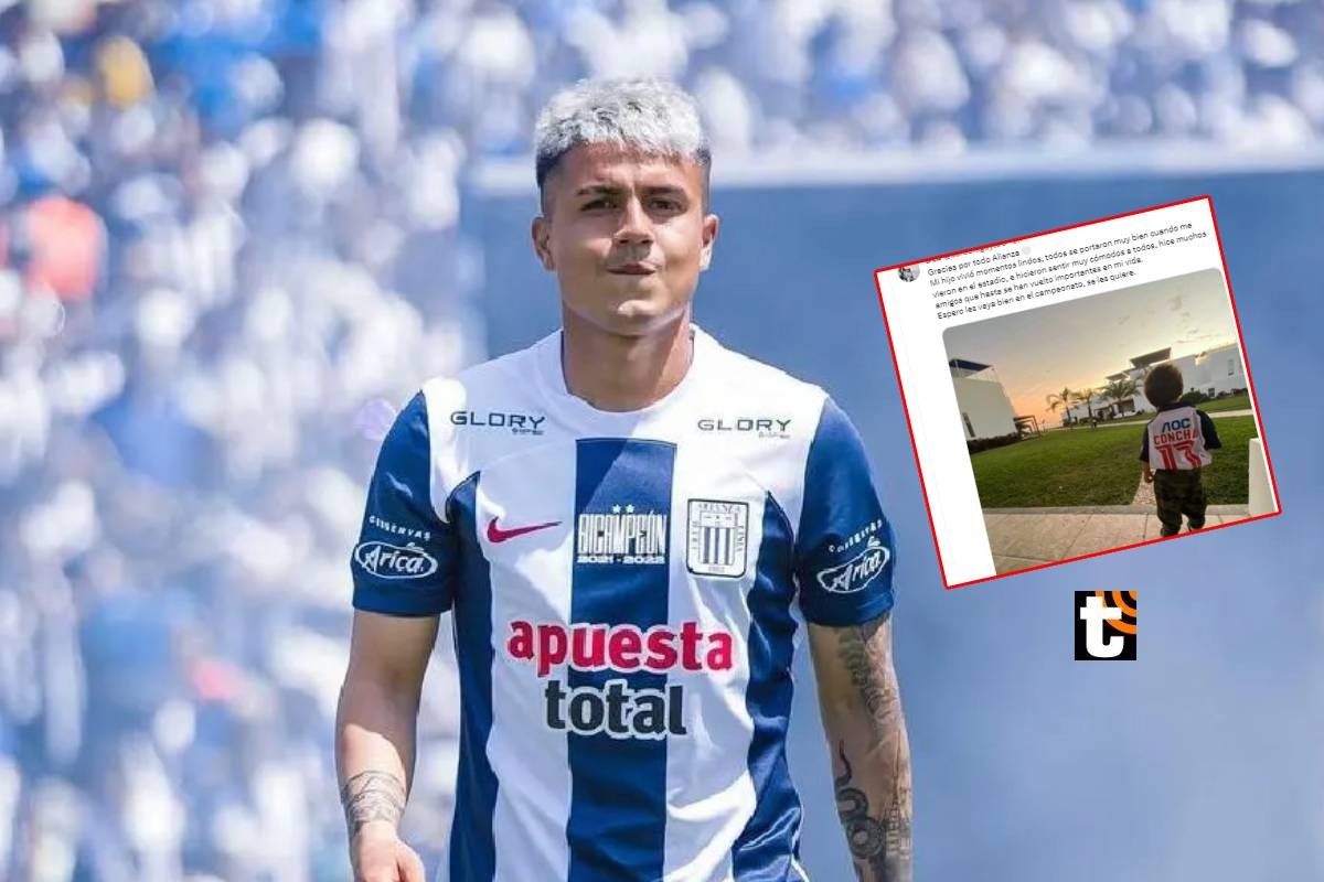 Jairo Concha no continuará en Alianza Lima y su novia envió un mensaje de despedida a los hinchas 'blanquiazules'.