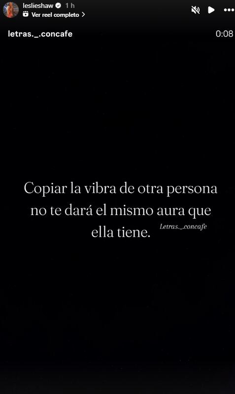 Particular publicación que compartió la 'rubia' tras estreno de la canción 'Rubia con tu plata'. (Instagram: @leslieshaw)