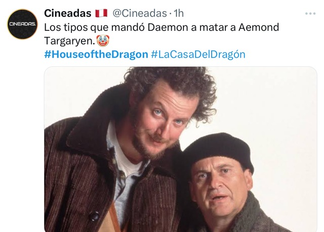 TROME | HOUSE OF THE DRAGON: los memes del estreno de la segunda temporada (Foto: Twitter)