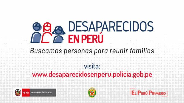 ¿Cómo denunciar la desaparición de una persona? Foto: Mininter