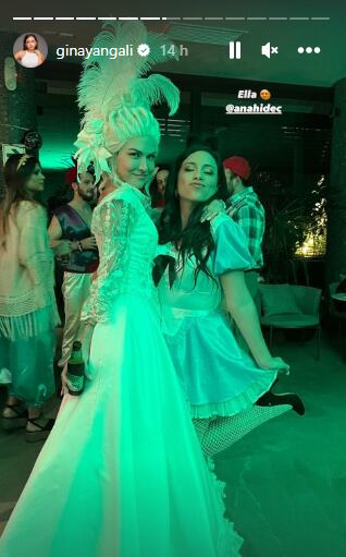 Gina Yangali en el cumpleaños de Anahí de Cárdenas. (Foto: @ginayangali).