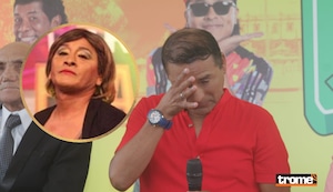 Jhonny Carpincho estalla en llanto en conferencia de El Jirón del Humor y recuerda a su hermano: “ La Bibi y yo, dos corazones en uno”