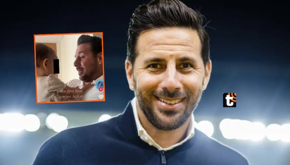 TROME- Claudio Pizarro en tierno momento con su bebé y su actual pareja comparte video: “Su primer amor”