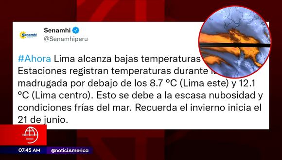 Temperatura en Lima Este por debajo de los 8.7°C: ¿A qué se debe este cambio climático a puertas del invierno?