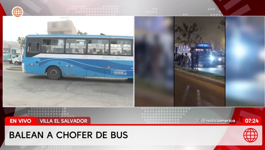 Conductor se salvó de milagro tras ser baleado.