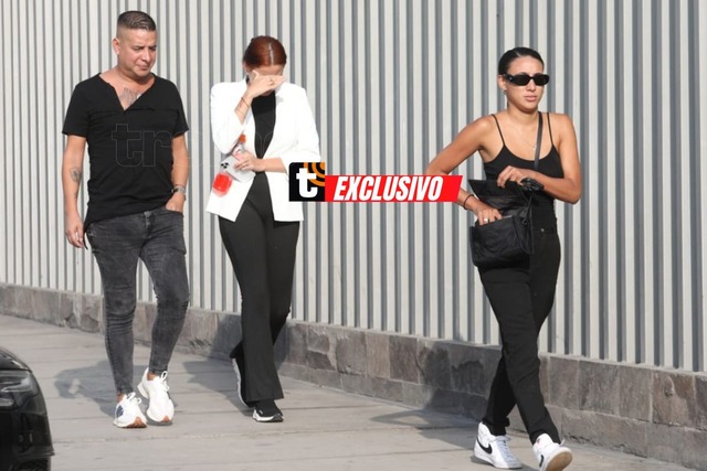 Melissa Klug llegó con Jesús Barco a velorio de su abuelita (Fotos: Anthony Ramírez Niño de Guzmán)