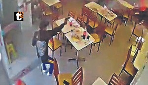 San Miguel: El preciso momento en el que sicario desató balacera en restaurante
