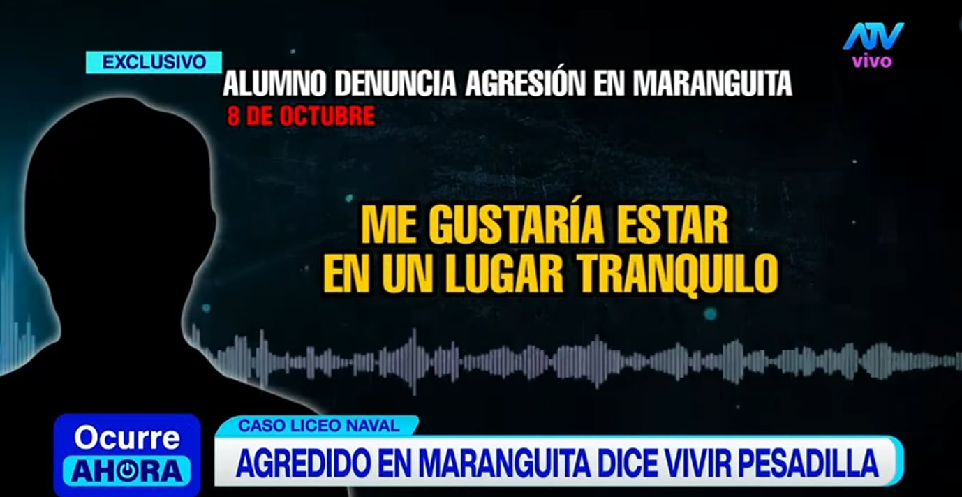Alumno del Liceo Naval Almirante Guise habló en la cámara Gesell el pasado 8 de octubre.
