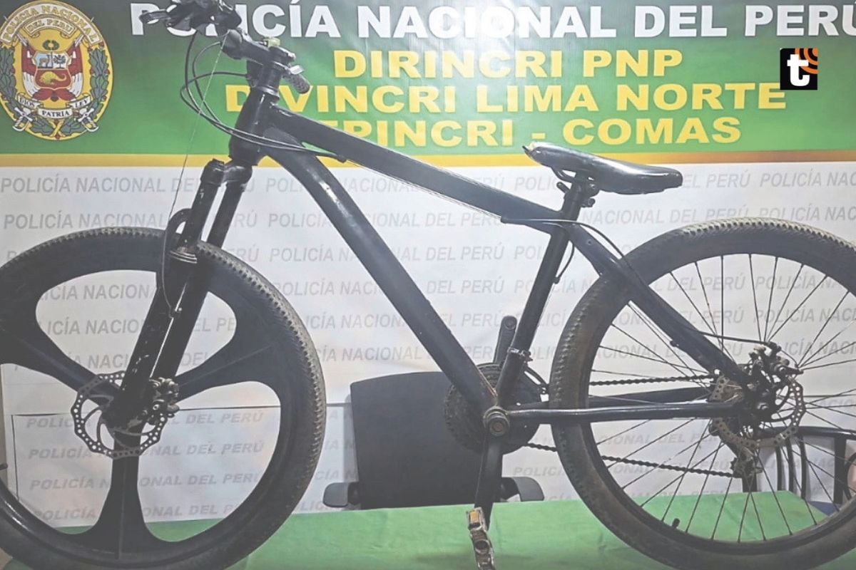 Bicicleta del sicario que mató a joven conductor.