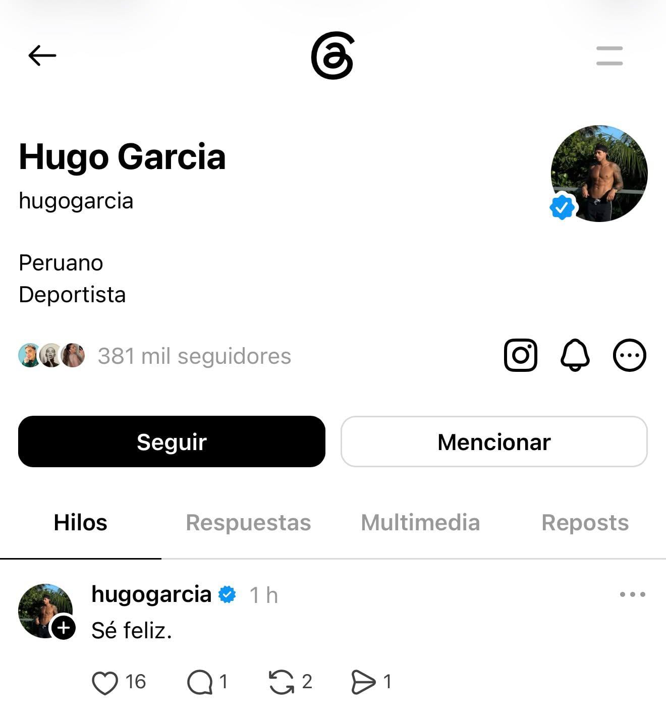 Hugo García llama la atención con segundo poste en plena boda de su expareja Mafer Neyra.