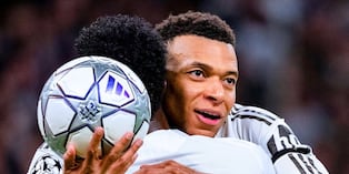 Kylian Mbappé puso los dos primeros en goleada de Real Madrid (Foto: Getty Images)