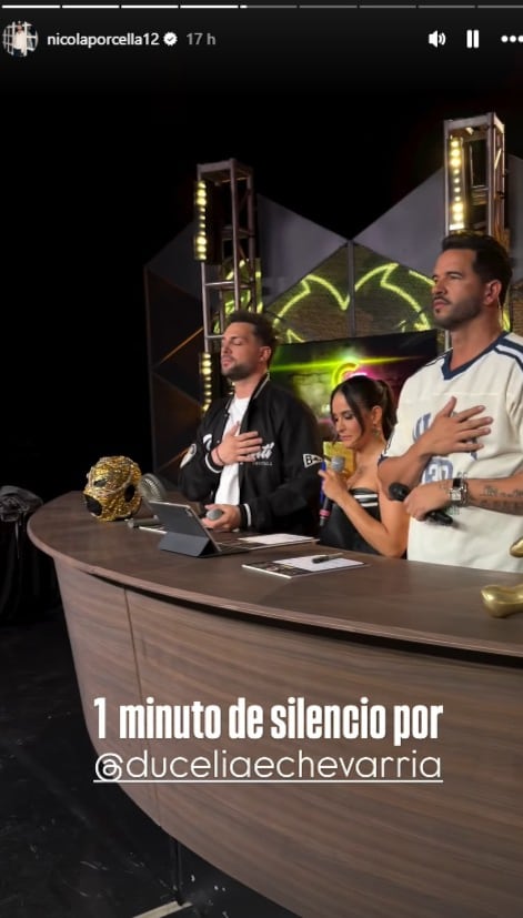 Nicola Porcella reacciona a la expulsión de Ducelia Echevarría.