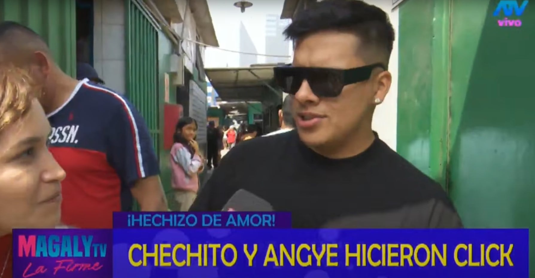 Cantante defiende su relación con Angye Zapata. (Foto: Magaly ATV)