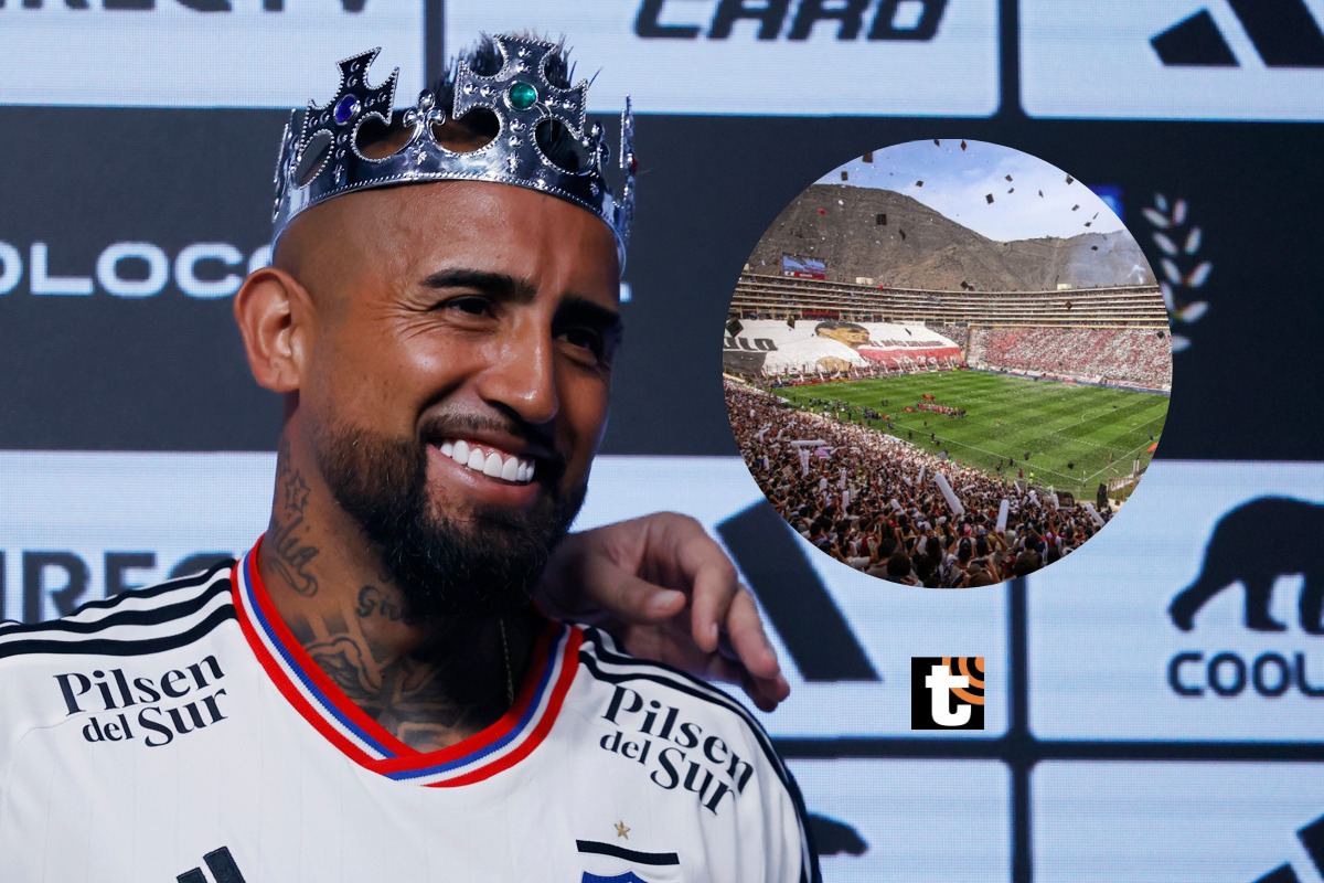 Arturo Vidal se rindió ante la hinchada de Universitario.