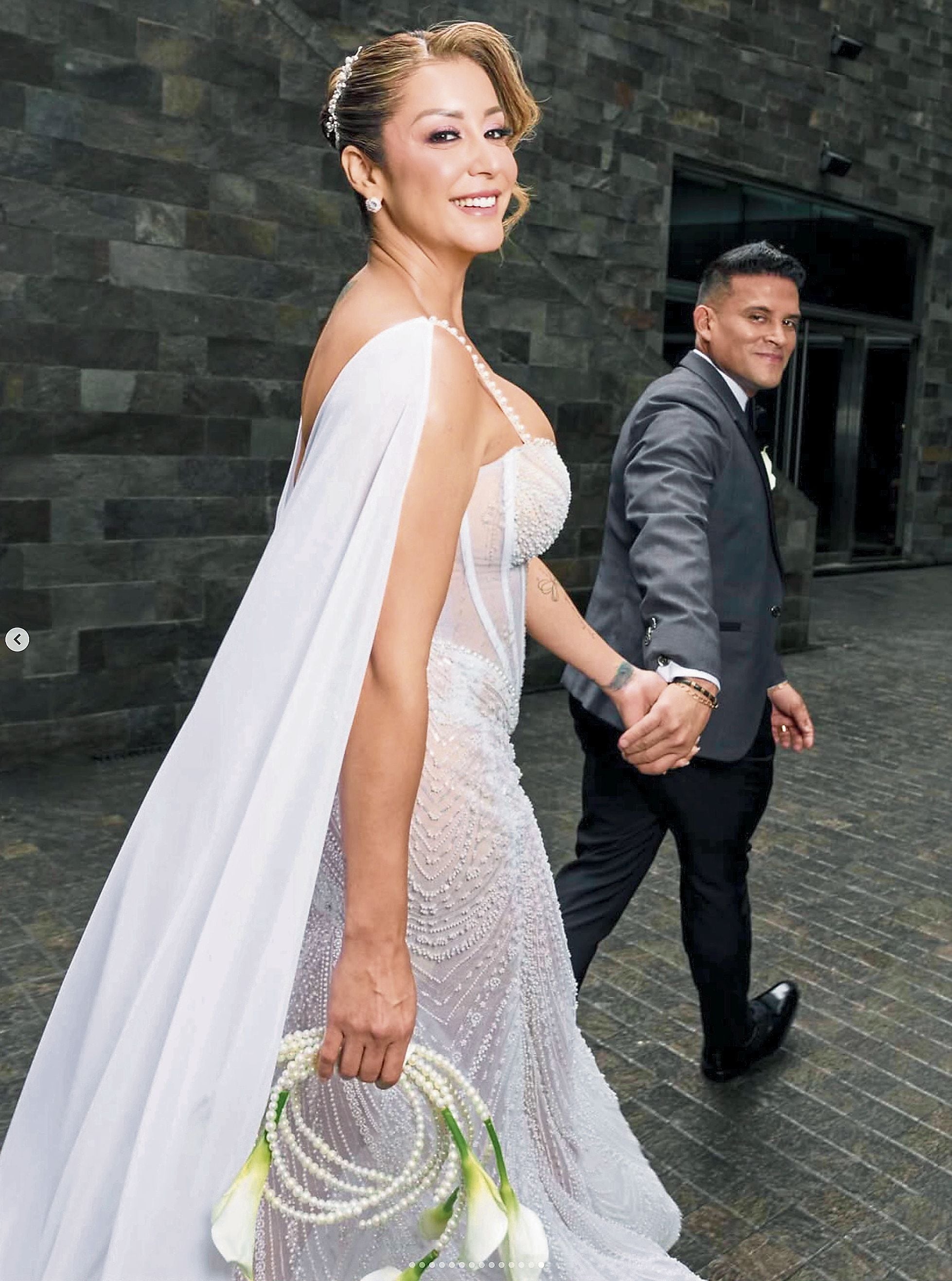 Karla Tarazona se casó con Christian Domínguez