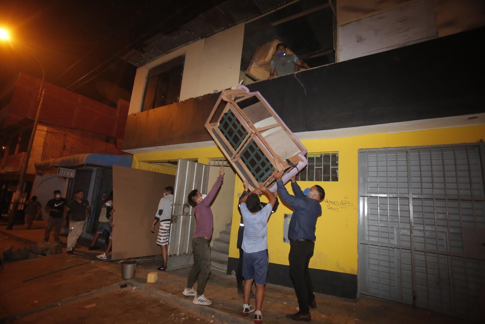 Incendio ocurrió en Parque Industrial de Villa El Salvador. | Foto: César Grados