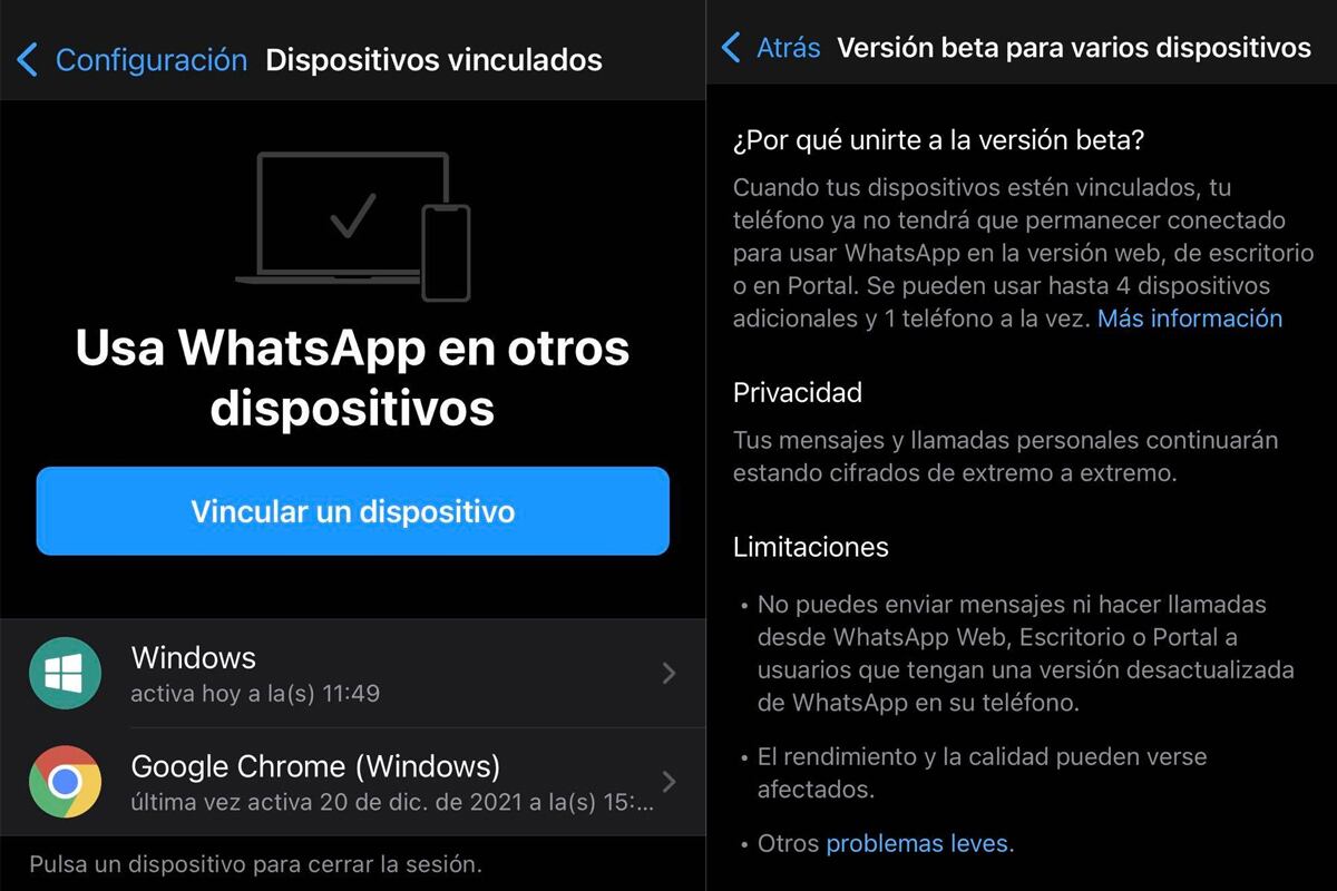 De esta forma WhatsApp nunca más te preguntará para escanear tu código QR. (Foto: MAG)