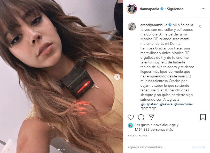 Comentario de Aracely Arámbula (Foto: Instagram)