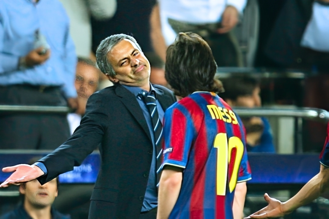José Mourinho y Lionel Messi fueron rivales durante varios años en Europa (Foto: Getty Images)