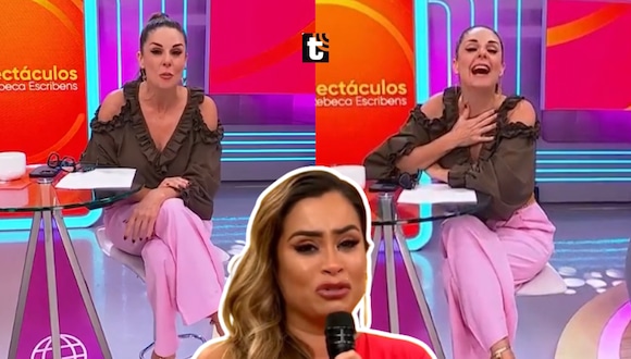 Rebeca Escribens lanza insólito comentario sobre sus amistades en TV