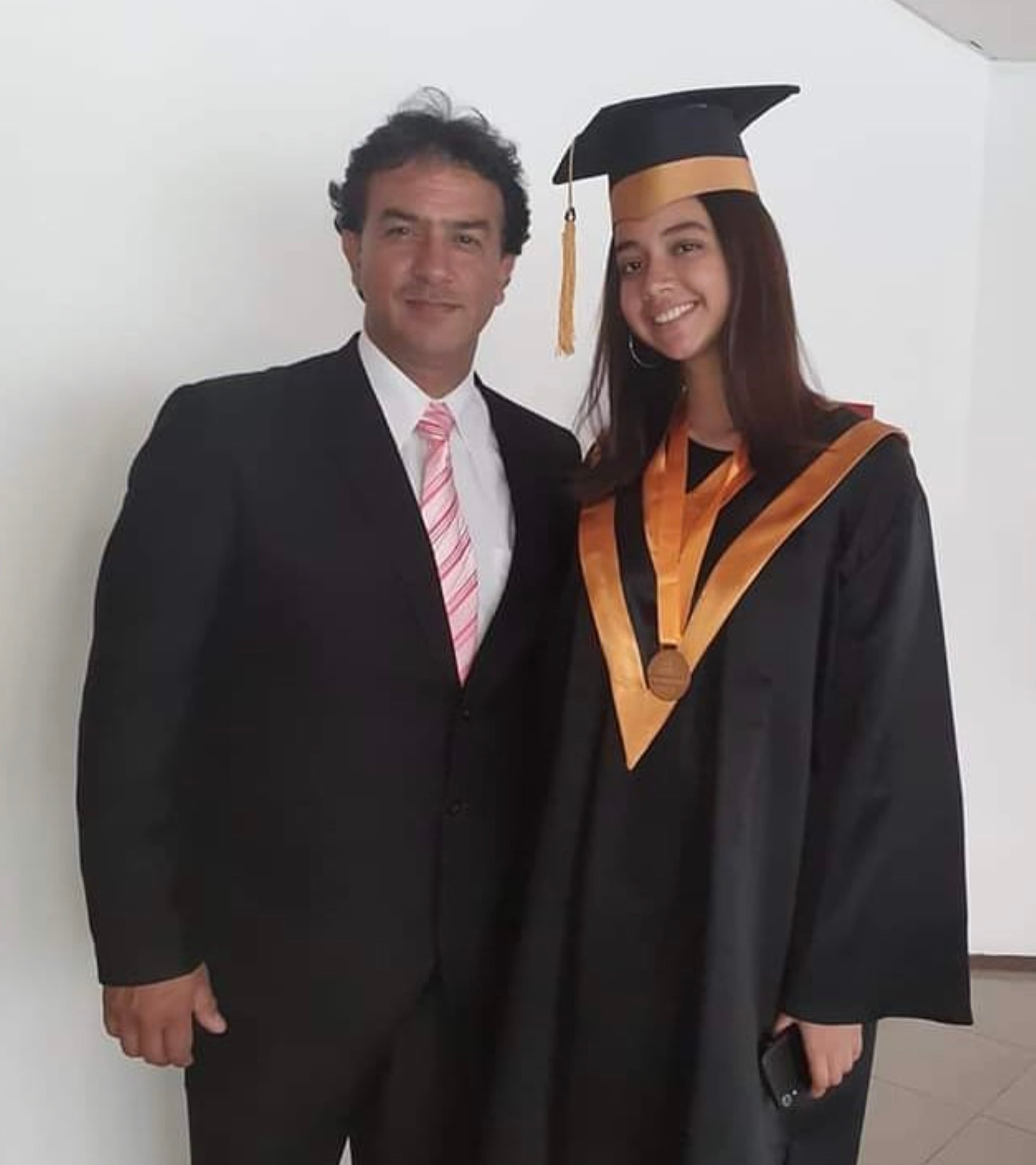 Gamille Ode y su papá Farid Ode