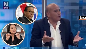 César Campos: “Roberto Sánchez es el mayor peligro para el Perú”