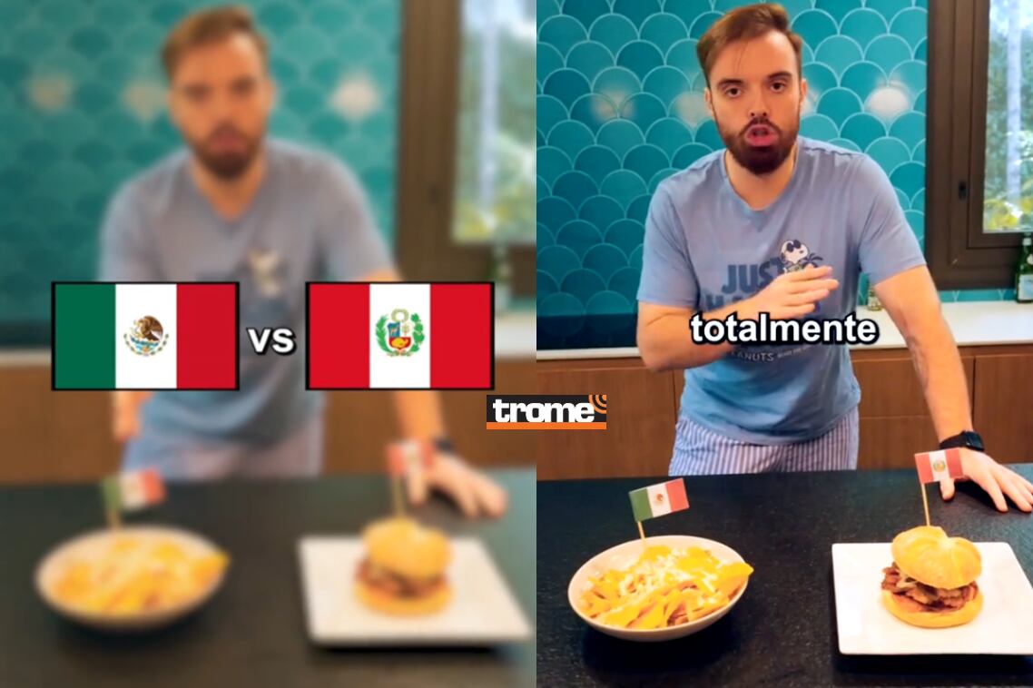 El pan con chicharrón en el Mundial de Desayunos de Ibai. (Compos.:Isabel Medina / Trome).