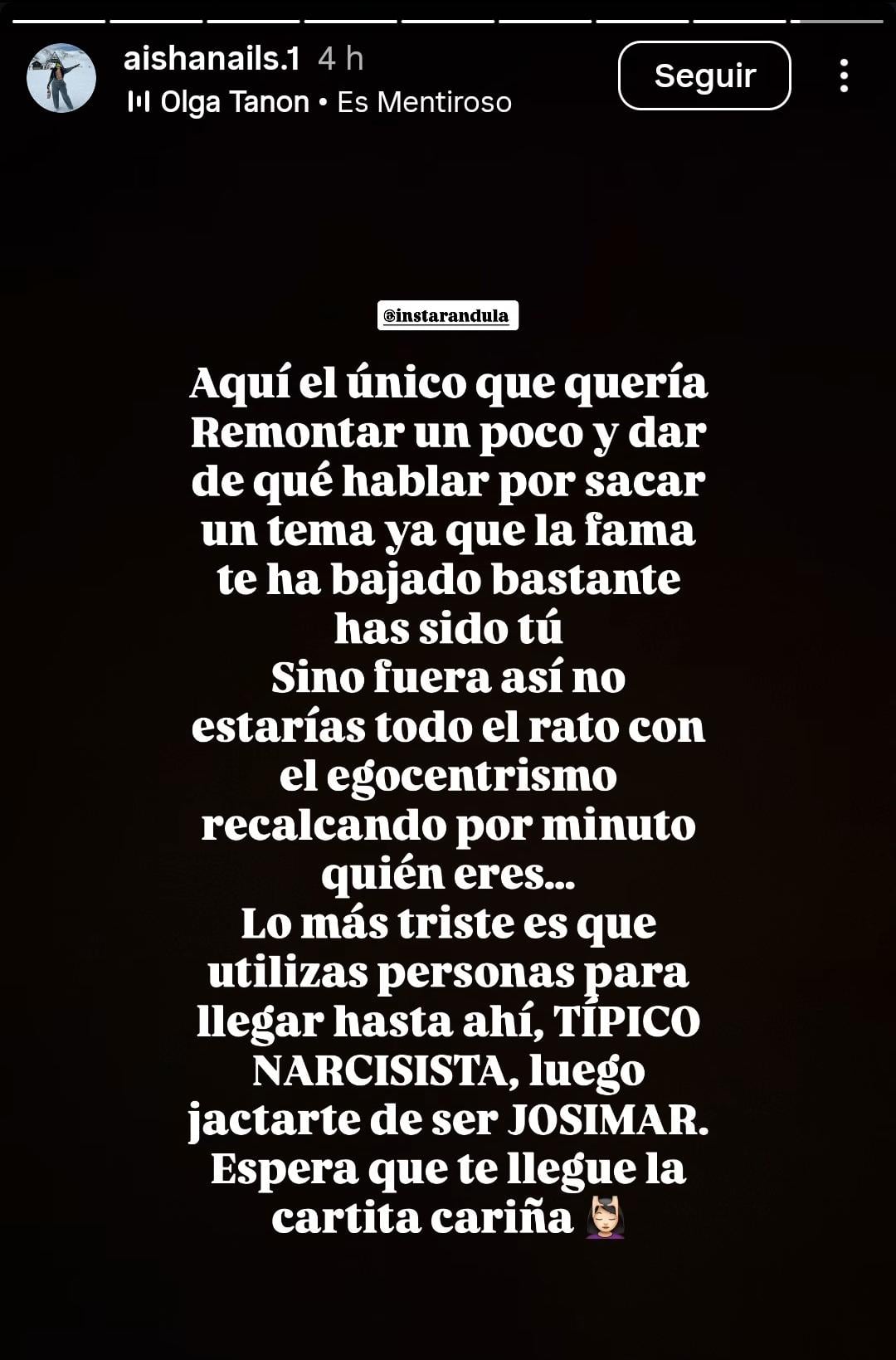 Verónica Gonzales amenaza a Josimar