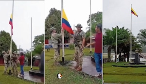 ¡Alarma en la frontera! Otra vez izan bandera de Colombia en pleno territorio peruano