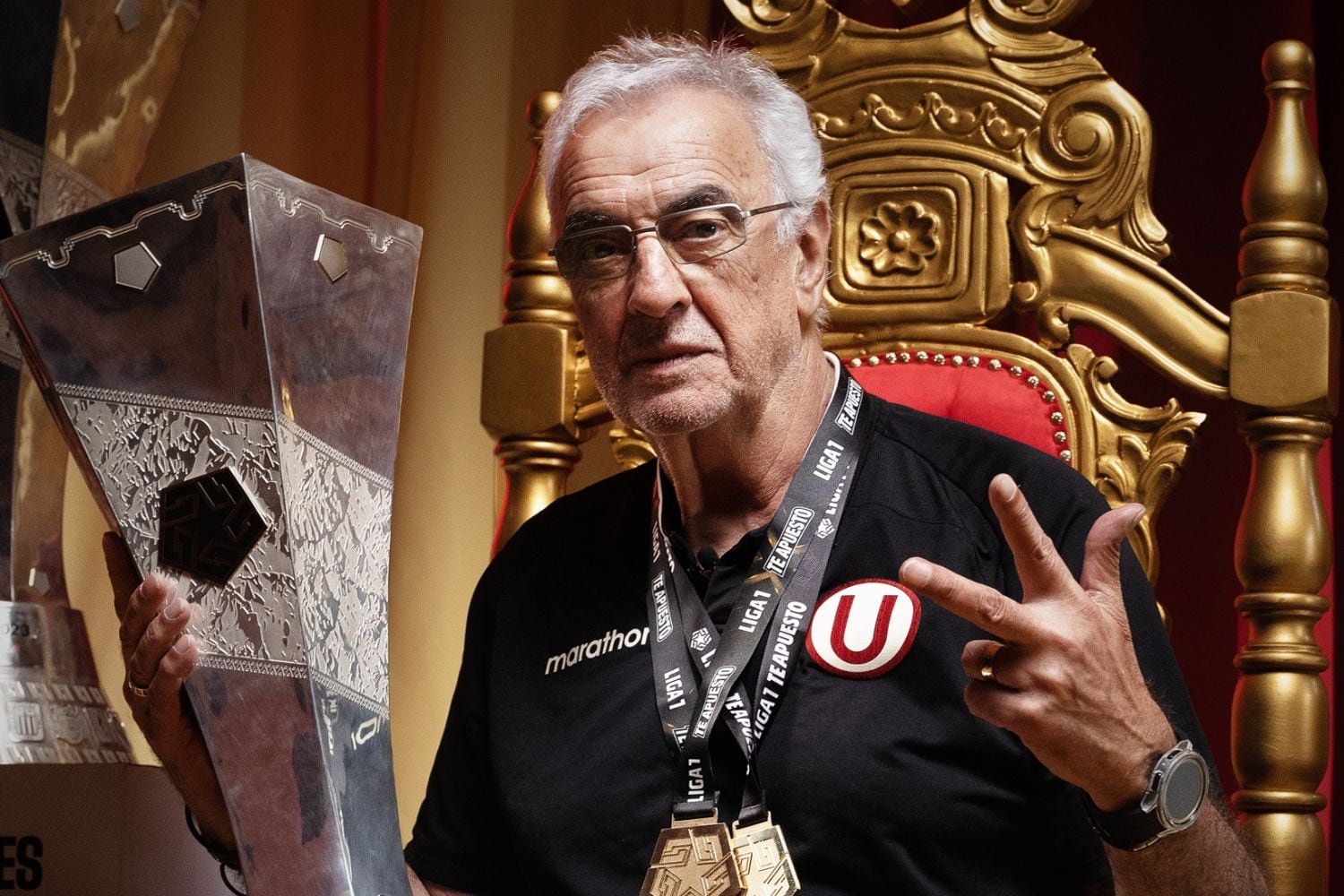 Jorge Fossati consiguió los títulos 2023 y 2025 con Universitario de Deportes. (Foto: Universitario)