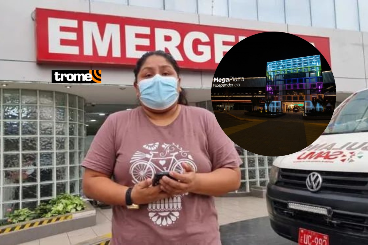 Madre Yessenia Choton denunció que escalera del centro comercial estaba rota.