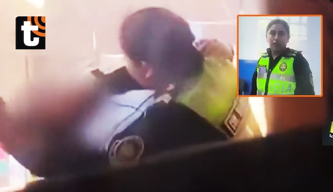 ¡Mujer policía es denunciada por ahorcar a escolar de 14 años! Video muestra la agresión y Defensoría cuestiona intervención en SMP