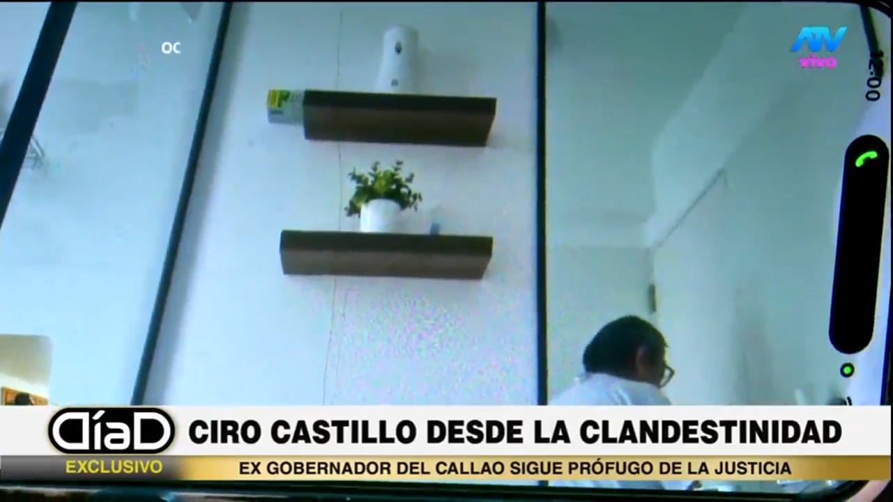 Ciro Castillo habló desde un baño en la clandestinidad. Foto: Día D