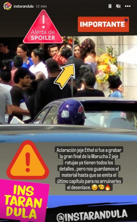 Filtran imágenes del capítulo final de Maricucha 2