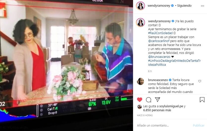 Wendy Ramos en 'Raúl con Soledad'. (Instagram)