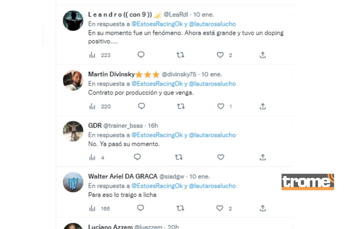 Hinchas critican posible fichaje de Poalo Guerrero a Racng (@EstoesRacingOk)