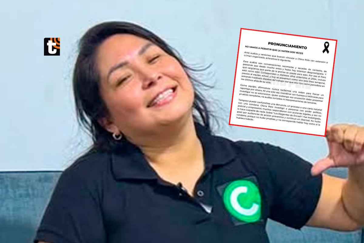 Equipo de ‘La China Polo’ responde a acusaciones contra la periodista tras difusión de audios: “No vamos a permitir que la maten dos veces”