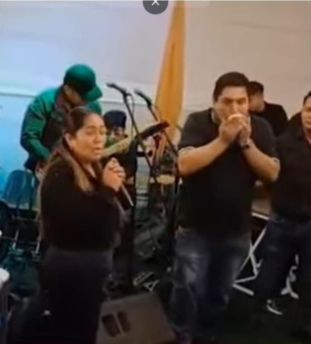 Cinthya Gutiérrez le celebró el cumpleaños a su esposo dos meses antes del crimen. (Foto: Captura de video / Domingo Al Día).